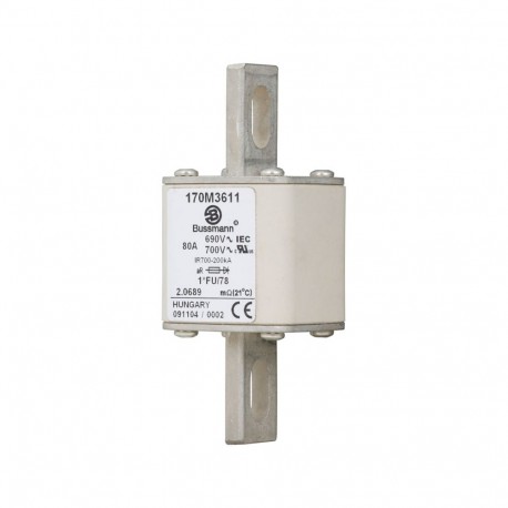 Eaton-moeller FUSE 80A 690V 1*FU/78 AR UC EATON ELECTRIC Fuse-link, high speed, 80 A, AC 690 V, compact size 1, 4..