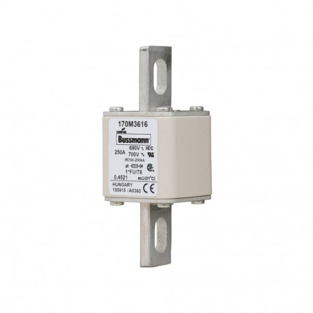 Eaton-moeller FUSE 250A 690V 1*FU/78 AR UC EATON ELECTRIC Fuse-link, high speed, 250 A, AC 690 V, compact size 1,..
