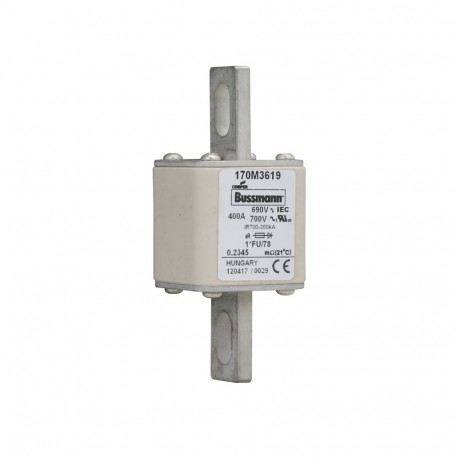 Eaton-moeller FUSE 400A 690V 1*FU/78 AR UC EATON ELECTRIC Fuse-link, high speed, 400 A, AC 690 V, compact size 1,..
