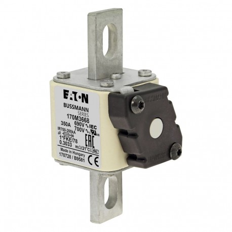 Eaton-moeller FUSE 350A 690V 1*FKE/78 AR UC EATON ELECTRIC Fuse-link, high speed, 350 A, AC 690 V, compact size 1..