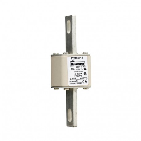 Eaton-moeller FUSE 80A 690V 1*FU/115 AR UC EATON ELECTRIC Fuse-link, high speed, 80 A, AC 690 V, compact size 1, ..