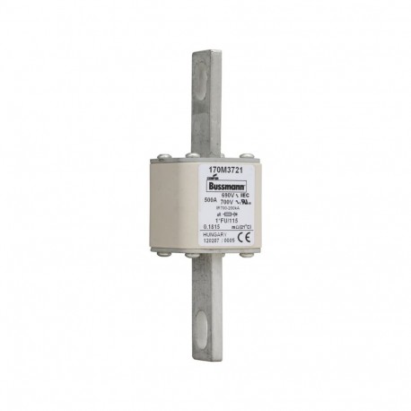Eaton-moeller FUSE 500A 690V 1*FU/115 AR UC EATON ELECTRIC Fuse-link, high speed, 500 A, AC 690 V, compact size 1..
