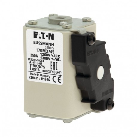 Eaton-moeller FUSE 250A 1250V 1*FKE/115AR CU EATON ELECTRIC Fuse-link, high speed, 250 A, AC 1250 V, compact size..