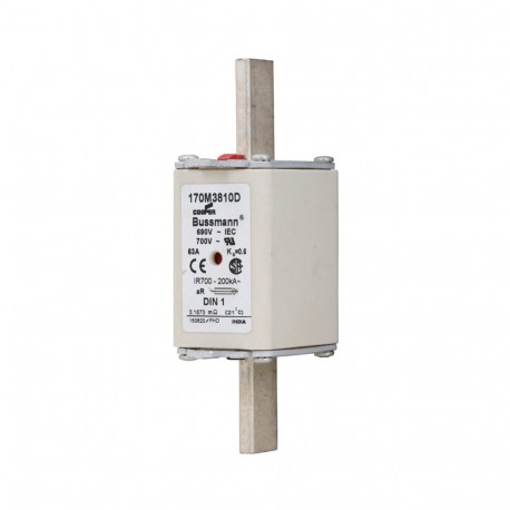 Eaton-moeller FUSE 63A 690V aR DIN 1 HSDNH EATON ELECTRIC Fuse-link, high speed, 63 A, AC 690 V, compact DIN 1, ..