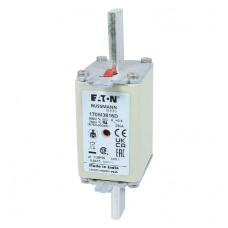 Eaton-moeller FUSE 250A 690V aR DIN 1 HSDNH EATON ELECTRIC Fuse-link, high speed, 250 A, AC 690 V, DIN 000, aR, ..