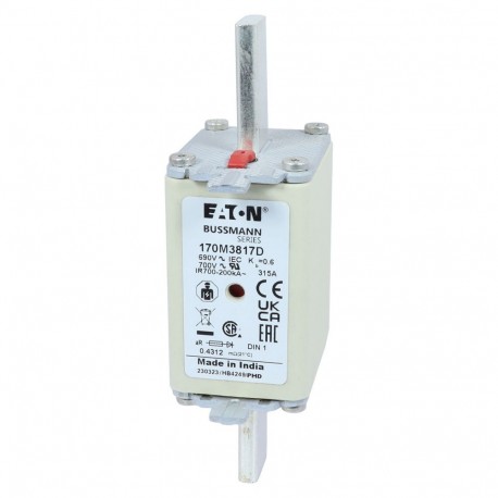 Eaton-moeller FUSE 315A 690V aR DIN 1 HSDNH EATON ELECTRIC cartridge fuse, ultra rapid, 315 A, AC 690 V, DIN-1, ..