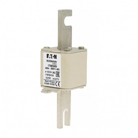 Eaton-moeller FUSE 450A 690V 1*STN/110 AR EATON ELECTRIC Fuse-link, high speed, 450 A, AC 690 V, compact size 1, ..
