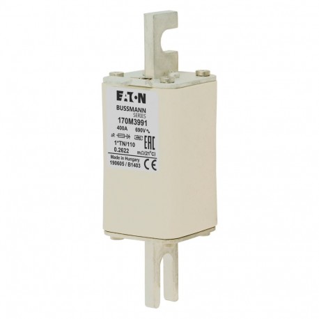 Eaton-moeller FUSE 400A 1000V 1*TN/110 AR EATON ELECTRIC Fuse-link, high speed, 400 A, AC 1000 V, compact DIN 1, ..
