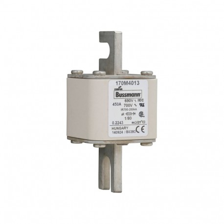 Eaton-moeller FUSE 450A 690V 1/80 AR UC EATON ELECTRIC Fuse-link, high speed, 450 A, AC 690 V, DIN 1, 53 x 53 x 1..