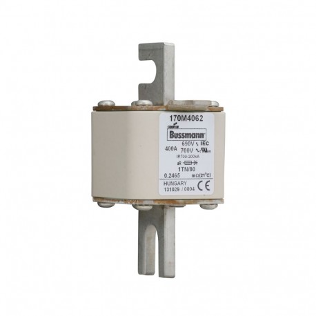 Eaton-moeller FUSE 400A 690V 1TN/80 AR UC EATON ELECTRIC Fuse-link, high speed, 400 A, AC 690 V, DIN 1, 53 x 66 x..