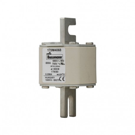 Eaton-moeller FUSE 800A 690V 1TN/80 AR UC EATON ELECTRIC Fuse-link, high speed, 800 A, AC 690 V, DIN 1, 53 x 66 x..