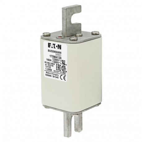 Eaton-moeller FUSE 160A 1250V 1/110 AR CU EATON ELECTRIC Fuse-link, high speed, 160 A, AC 1250 V, size 1, 53 x 66..