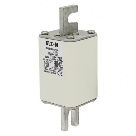 Eaton-moeller FUSE 200A 1250V 1/110 AR CU EATON ELECTRIC Fuse-link, high speed, 200 A, AC 1250 V, size 1, 53 x 66..