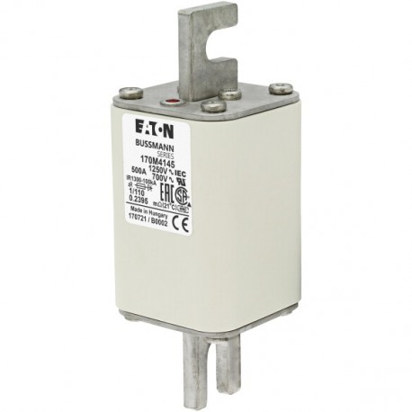 Eaton-moeller FUSE 500A 1250V 1/110 AR CU EATON ELECTRIC Fuse-link, high speed, 500 A, AC 1250 V, size 1, 53 x 66..