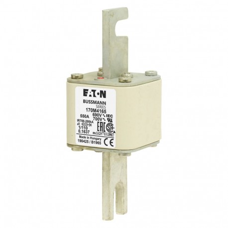 Eaton-moeller FUSE 550A 690V 1/110 AR UC EATON ELECTRIC Fuse-link, high speed, 550 A, AC 690 V, DIN 1, 53 x 66 x ..