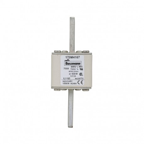 Eaton-moeller FUSE 700A 690V 1/110 AR UC EATON ELECTRIC Fuse-link, high speed, 700 A, AC 690 V, DIN 1, 53 x 66 x ..