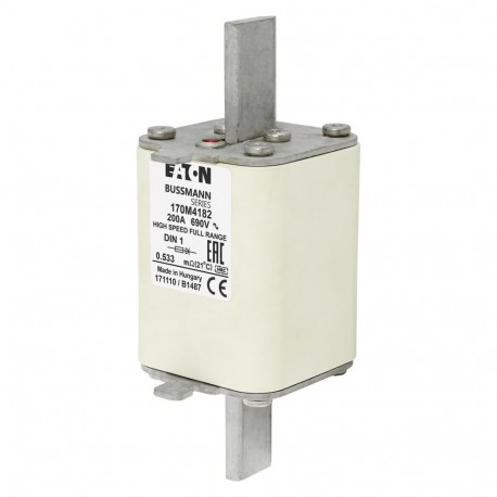 Eaton-moeller FUSE 200A 690V DIN 1 GR EATON ELECTRIC cartridge fuse, ultra fast, 200 A, AC 690 V, 1 DIN, 52 x 66 ..