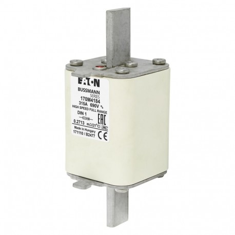 Eaton-moeller FUSE 315A 690V DIN 1 GR EATON ELECTRIC cartridge fuse, ultra rapid, 315 A, AC 690 V, 1 DIN, 52 x 66..