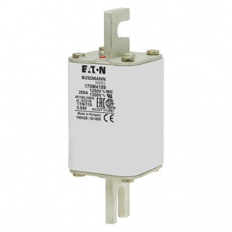 Eaton-moeller FUSE 200A 1250V 1TN/110 AR CU EATON ELECTRIC Fuse-link, high speed, 200 A, AC 1250 V, size 1, 53 x ..