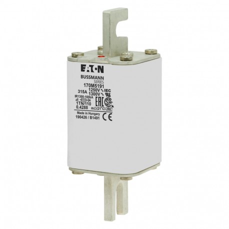 Eaton-moeller FUSE 315A 1250V 1TN/110 AR CU EATON ELECTRIC Fuse-link, high speed, 315 A, AC 1250 V, size 1, 53 x ..