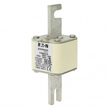 Eaton-moeller FUSE 630A 690V 1TN/110 AR UC EATON ELECTRIC Fuse-link, high speed, 630 A, AC 690 V, DIN 1, 53 x 66 ..