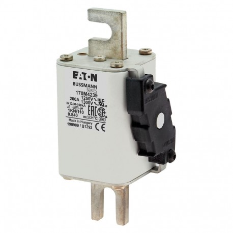 Eaton-moeller FUSE 200A 1250V 1KN/110 AR CU EATON ELECTRIC Fuse-link, high speed, 200 A, AC 1250 V, size 1, 53 x ..