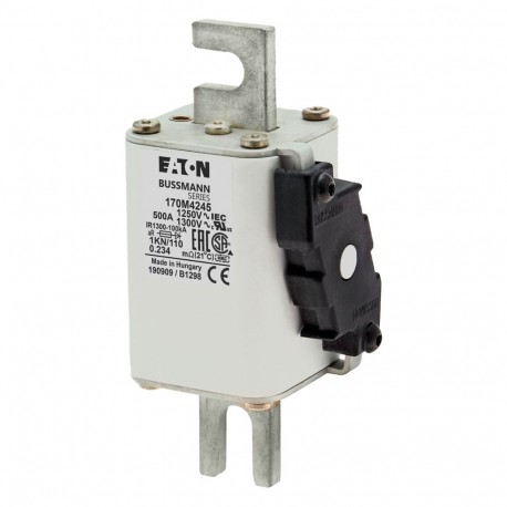 Eaton-moeller FUSE 500A 1250V 1KN/110 AR CU EATON ELECTRIC Fuse-link, high speed, 500 A, AC 1250 V, size 1, 53 x ..