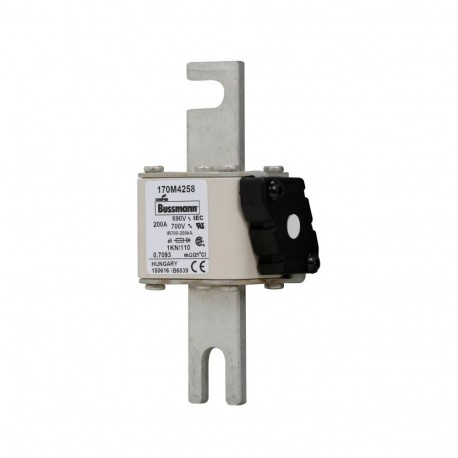 Eaton-moeller FUSE 200A 690V 1KN/110 AR UC EATON ELECTRIC Fuse-link, high speed, 200 A, AC 690 V, DIN 1, 53 x 69 ..