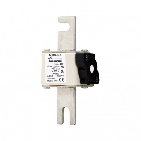 Eaton-moeller FUSE 400A 690V 1KN/110 AR UC EATON ELECTRIC Fuse-link, high speed, 400 A, AC 690 V, DIN 1, 53 x 69 ..