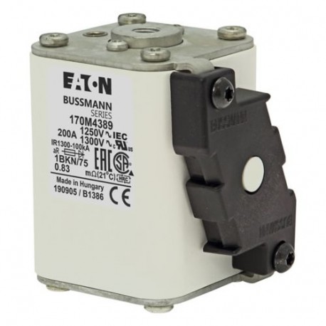 Eaton-moeller FUSE 200A 1250V 1BKN/75 AR CU EATON ELECTRIC Fuse-link, high speed, 200 A, AC 1250 V, size 1, 53 x ..