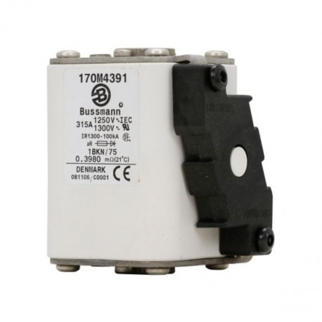 Eaton-moeller FUSE 315A 1250V 1BKN/75 AR CU EATON ELECTRIC Fuse-link, high speed, 315 A, AC 1250 V, size 1, 53 x ..