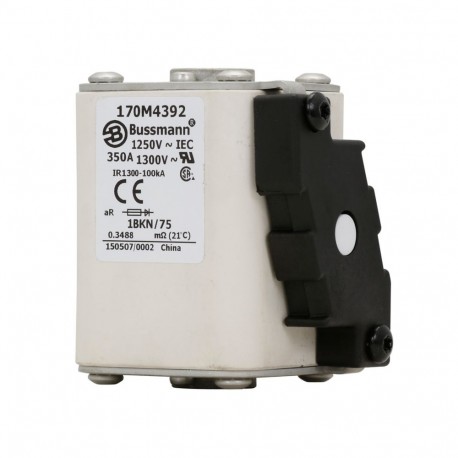 Eaton-moeller FUSE 350A 1250V 1BKN/75 AR CU EATON ELECTRIC Fuse-link, high speed, 350 A, AC 1250 V, size 1, 53 x ..