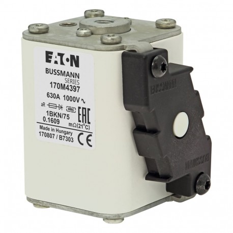 Eaton-moeller FUSE 630A 1000V 1BKN/75 AR EATON ELECTRIC Fuse-link, high speed, 630 A, AC 1000 V, size 1, 53 x 69 ..