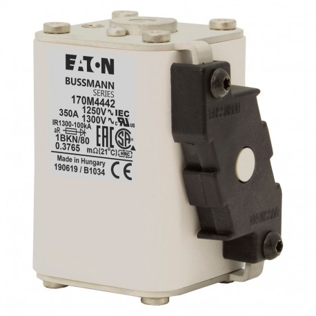 Eaton-moeller FUSE 350A 1250V 1BKN/80 AR CU EATON ELECTRIC Fuse-link, high speed, 350 A, AC 1250 V, size 1, 53 x ..