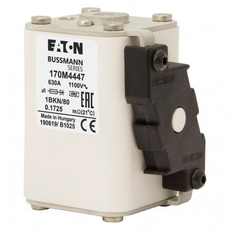 Eaton-moeller FUSE 630A 1100V 1BKN/80 AR EATON ELECTRIC Fuse-link, high speed, 630 A, AC 1100 V, size 1, 53 x 69 ..