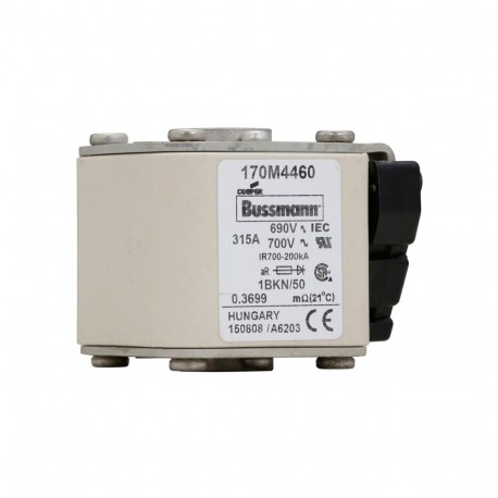 Eaton-moeller FUSE 315A 690V 1BKN/50 AR UC EATON ELECTRIC Fuse-link, high speed, 315 A, AC 690 V, size 1, 53 x 69..