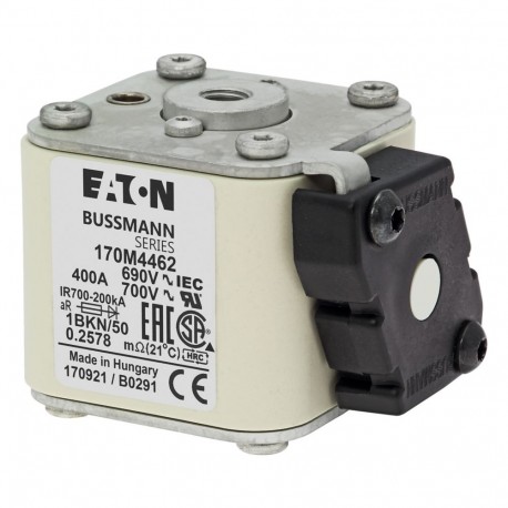Eaton-moeller FUSE 400A 690V 1BKN/50 AR UC EATON ELECTRIC Fuse-link, high speed, 400 A, AC 690 V, size 1, 53 x 69..