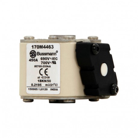 Eaton-moeller FUSE 450A 690V 1BKN/50 AR UC EATON ELECTRIC Fuse-link, high speed, 450 A, AC 690 V, size 1, 53 x 69..
