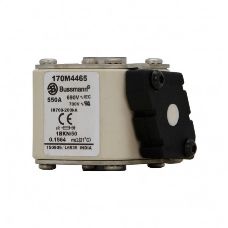 Eaton-moeller FUSE 550A 690V 1BKN/50 AR UC EATON ELECTRIC Fuse-link, high speed, 550 A, AC 690 V, size 1, 53 x 69..