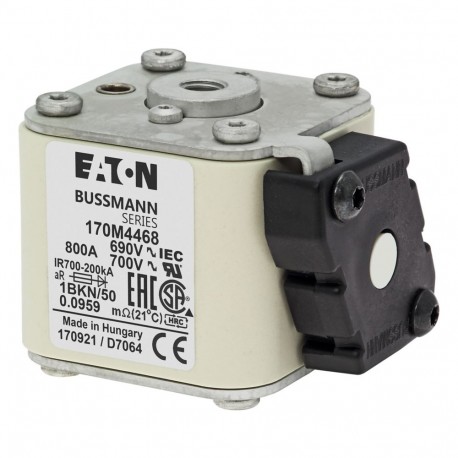 Eaton-moeller FUSE 800A 690V 1BKN/50 AR UC EATON ELECTRIC Fuse-link, high speed, 800 A, AC 690 V, size 1, 53 x 69..