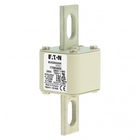 Eaton-moeller FUSE 200A 690V 1FU/90 AR UC EATON ELECTRIC Fuse-link, high speed, 200 A, AC 690 V, size 1, 53 x 69 ..