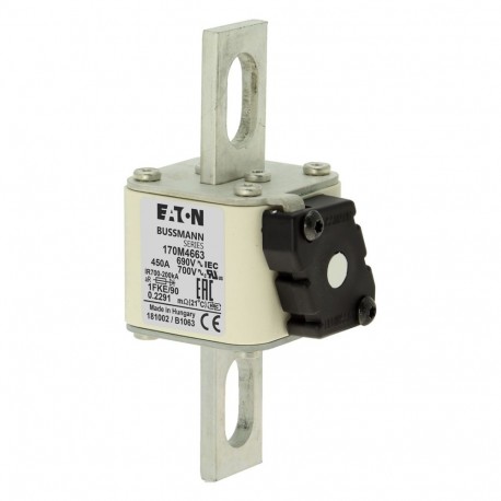 Eaton-moeller FUSE 450A 690V 1FKE/90 AR UC EATON ELECTRIC Fuse-link, high speed, 450 A, AC 690 V, size 1, 53 x 69..