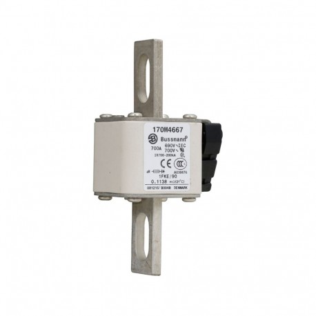 Eaton-moeller FUSE 700A 690V 1FKE/90 AR UC EATON ELECTRIC Fuse-link, high speed, 700 A, AC 690 V, size 1, 53 x 69..
