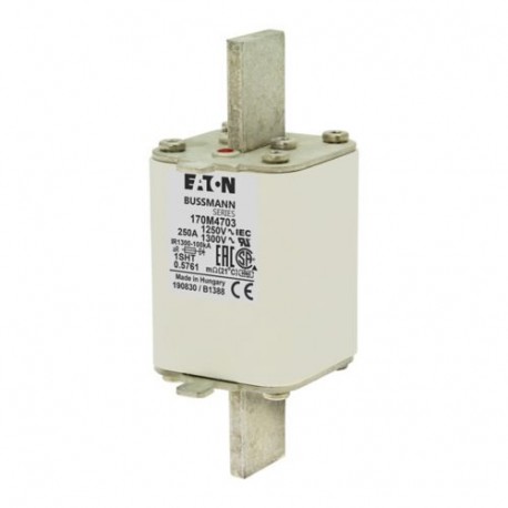 Eaton-moeller FUSE 250A 1250V 1SHT AR CU EATON ELECTRIC cartridge fuse, ultra rapid, 250 A, AC 1250 V, size 1, 53..