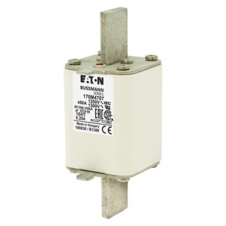 Eaton-moeller FUSE 450A 1250V 1SHT AR CU EATON ELECTRIC cartridge fuse, ultra rapid, 450 A, AC 1250 V, size 1, 53..