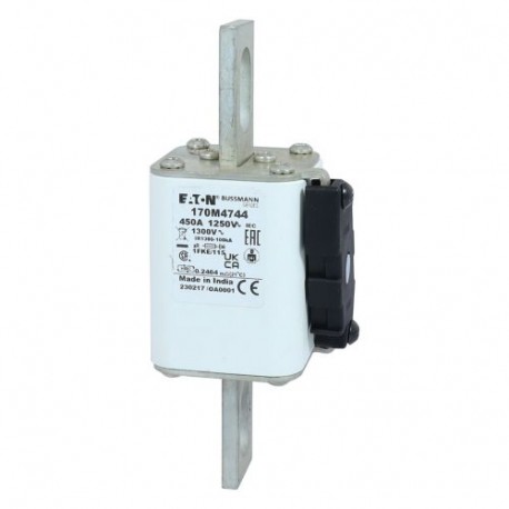 Eaton-moeller FUSE 450A 1250V 1FKE/115 AR CU EATON ELECTRIC Fuse-link, high speed, 450 A, AC 1250 V, size 1, 53 x..