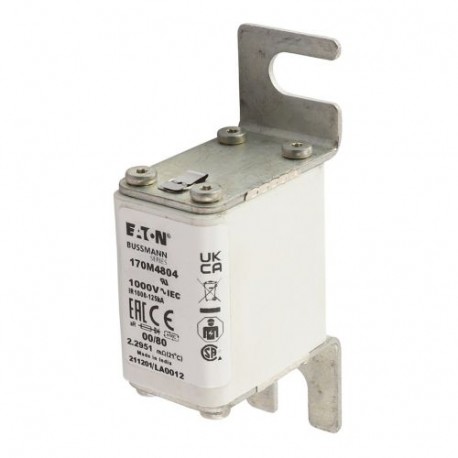 Eaton-moeller FUSE 32A 1000V 00/80 AR EATON ELECTRIC Fuse-link, high speed, 32 A, AC 1000 V, size 00, 30 x 47 x 9..