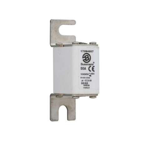 Eaton-moeller FUSE 50A 1000V 00/80 AR EATON ELECTRIC Fuse-link, high speed, 50 A, AC 1000 V, size 00, 30 x 47 x 9..