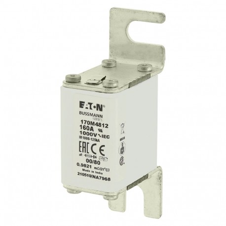 Eaton-moeller FUSE 160A 1000V 00/80 AR EATON ELECTRIC Fuse-link, high speed, 160 A, AC 1000 V, size 00, 30 x 47 x..