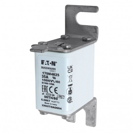 Eaton-moeller FUSE 35A 1000V 00TN/80 AR EATON ELECTRIC Fuse-link, high speed, 35 A, AC 1000 V, size 00, 30 x 47 x..